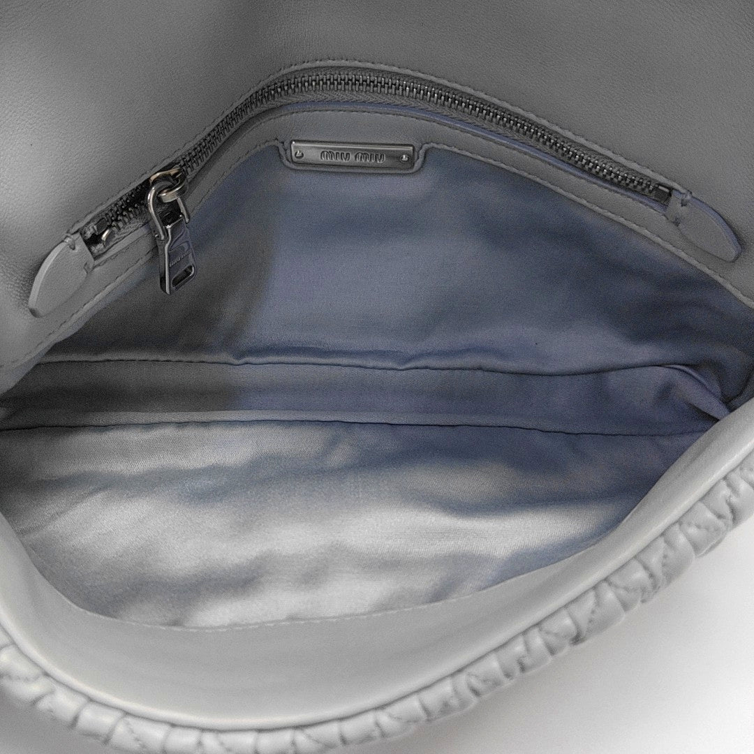 Crystal Quilted Lambskin Blue