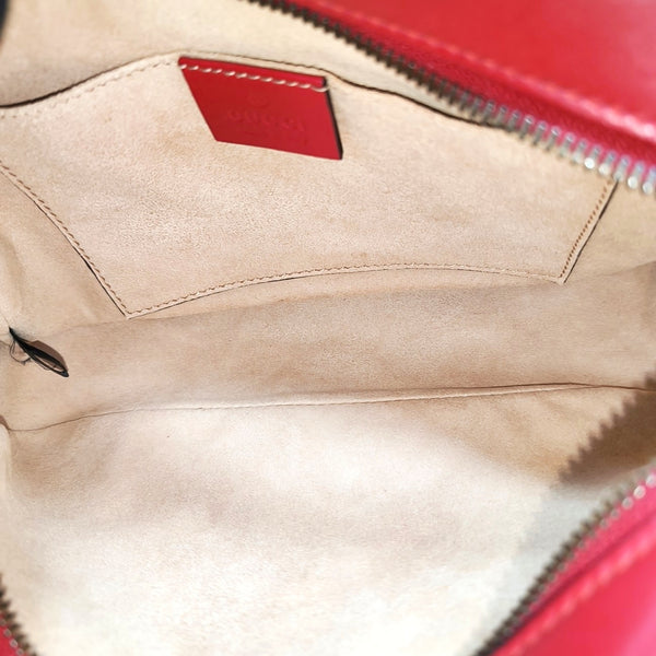 GG Marmont Small Quilted Calfskin Red