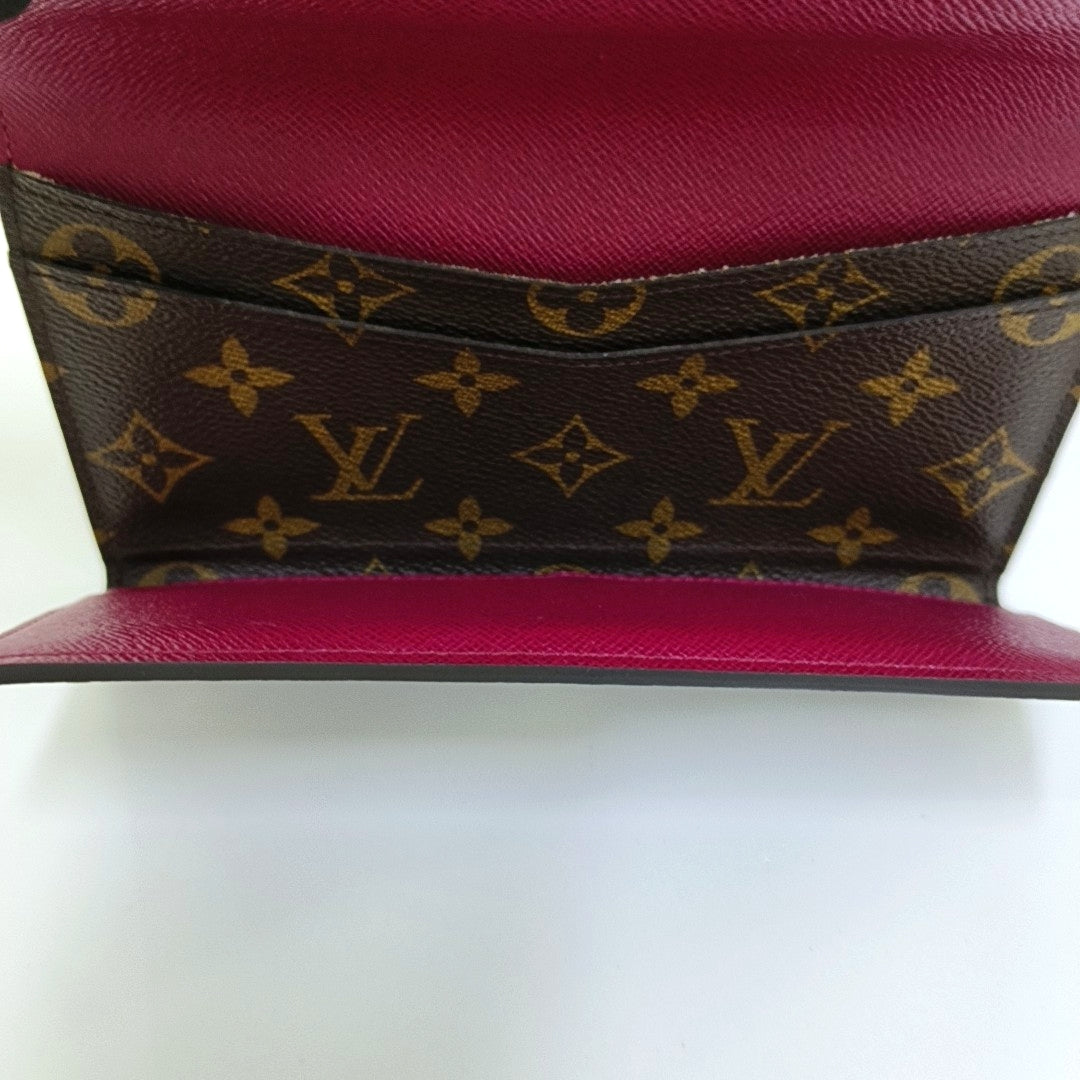 JOSÉPHINE Monogram Coated Canvas Brown Wallet