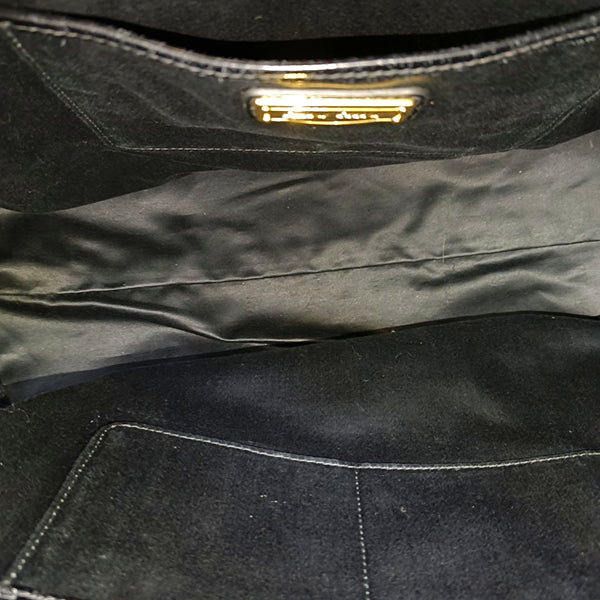 Calfskin Shoulder Bag Black