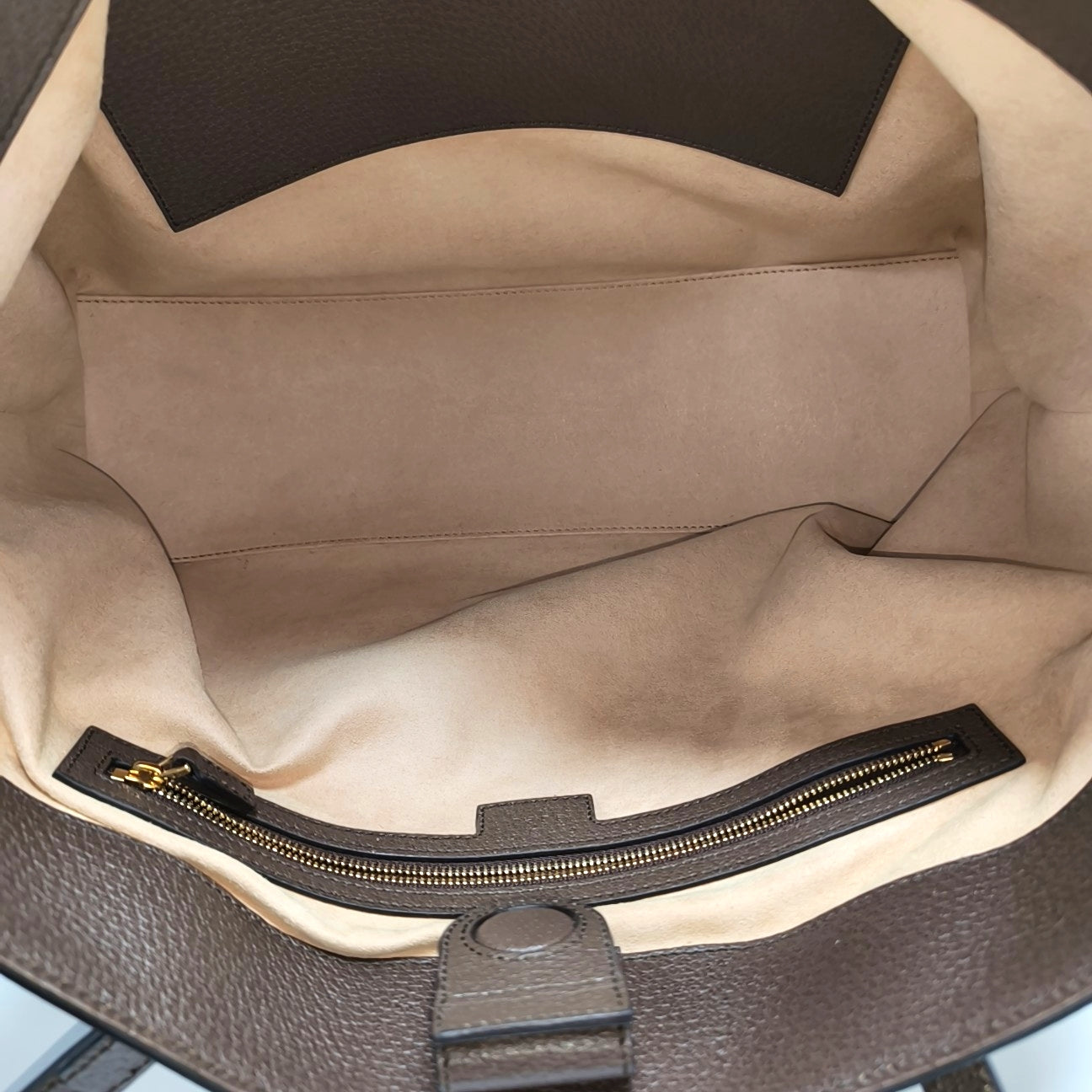 Ophidia Medium Monogram Coated Canvas Beige