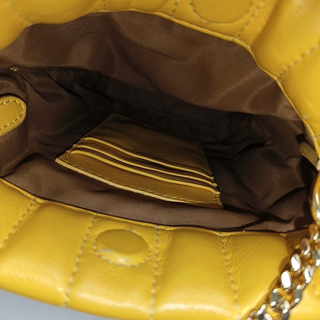 Lola Extra Small Quilted Lambskin Yellow