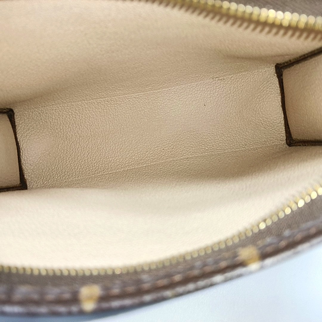TOILET POCKET 19 Monogram Coated Canvas Brown