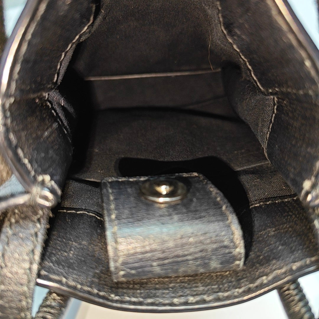 Shopping Bag Calfskin Black