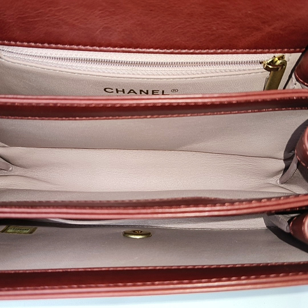 Quilted Calfskin Red