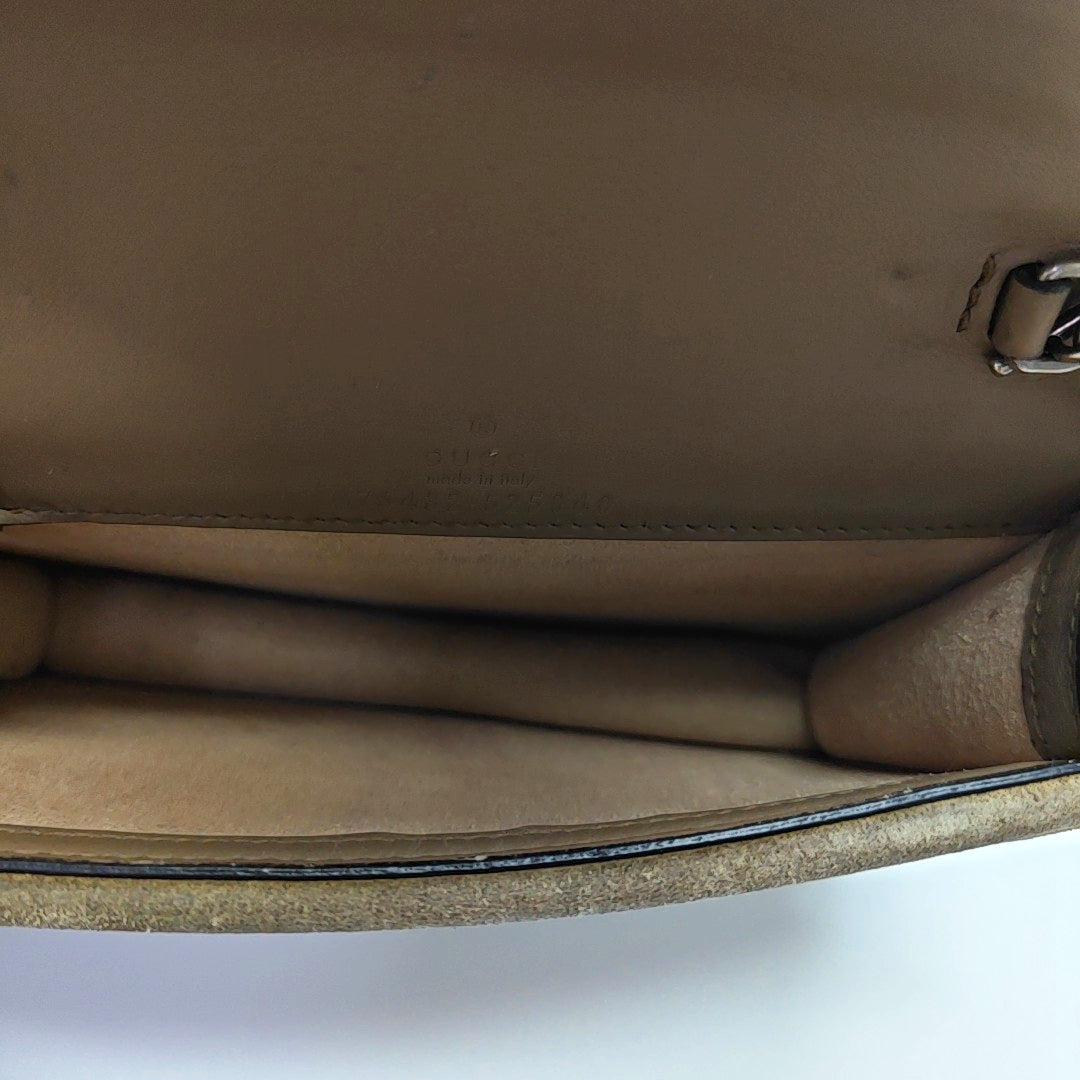 Dionysus Super Mini Monogram Coated Canvas Beige