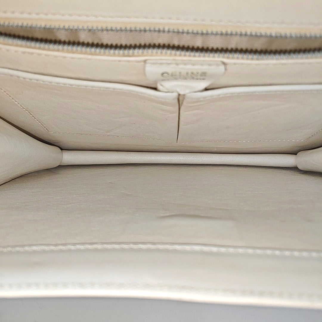 Calfskin Shoulder Bag White
