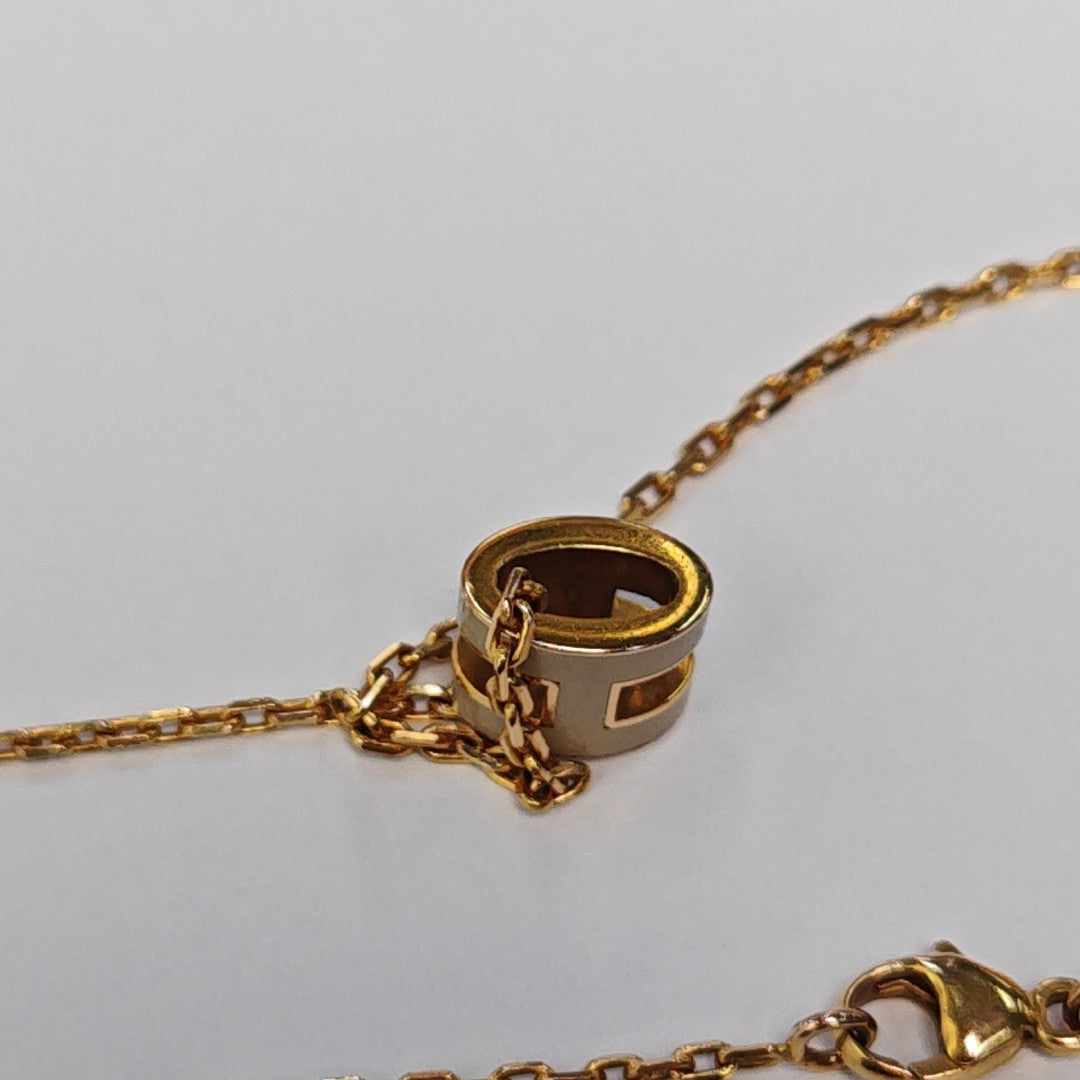 Pop H Metal Rose Gold Necklace