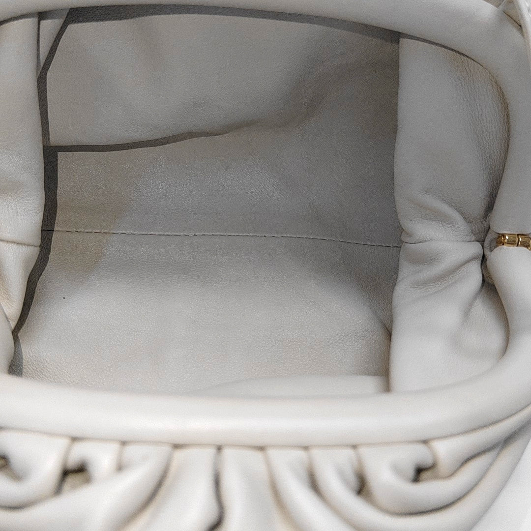 The Pouch Mini Lambskin White