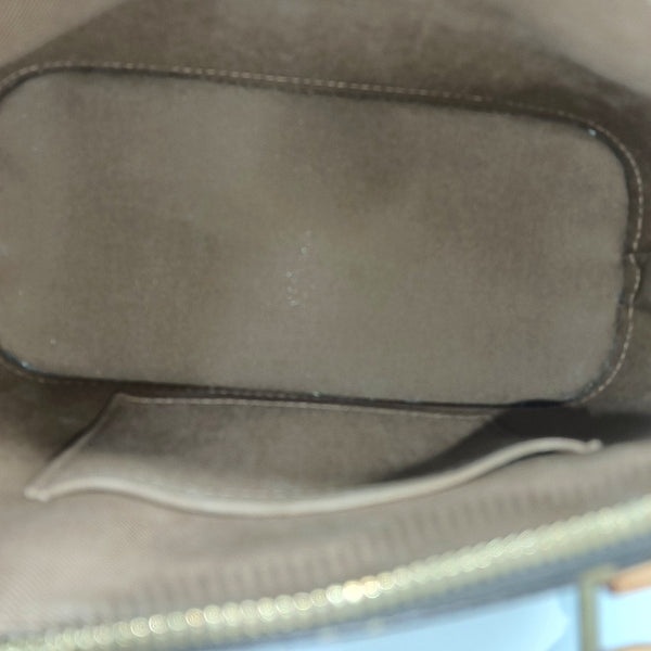 ALMA BB Monogram Coated Canvas Brown