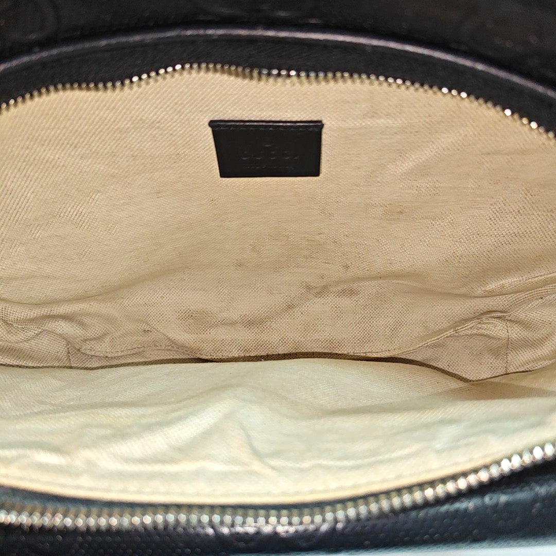 Monogram Calfskin Belt Bag Black