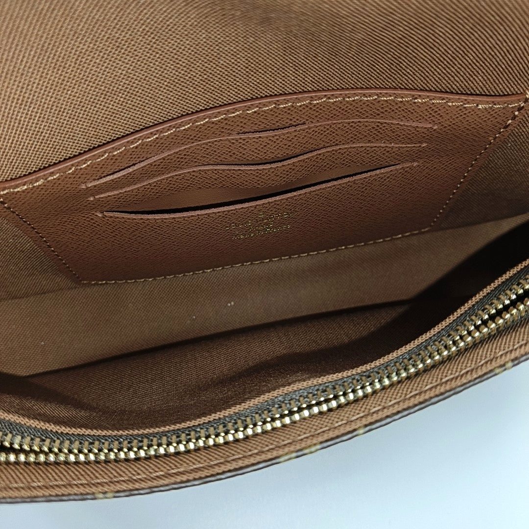IVY Monogram Coated Canvas Brown