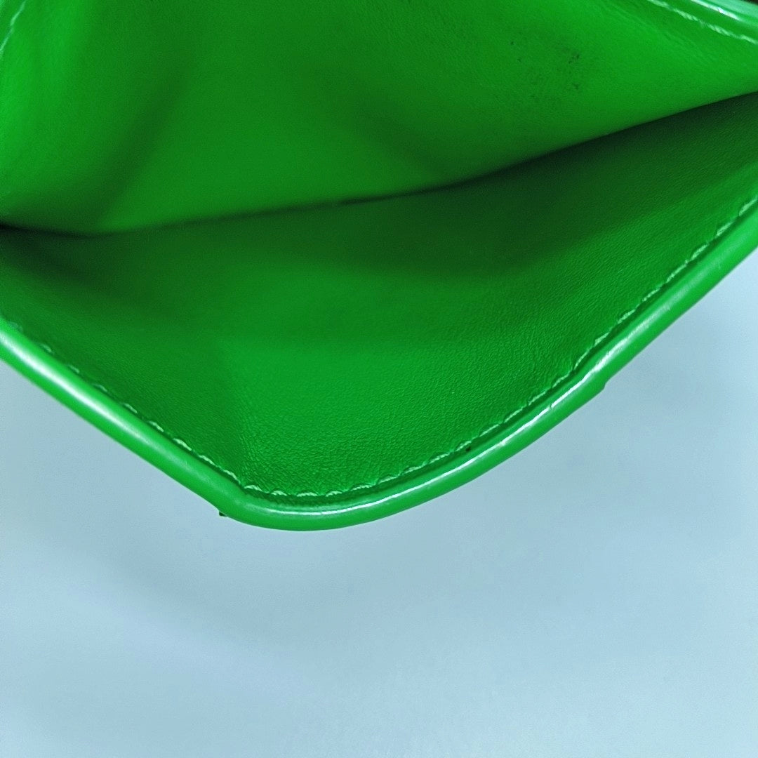 Calfskin Card Holder Green