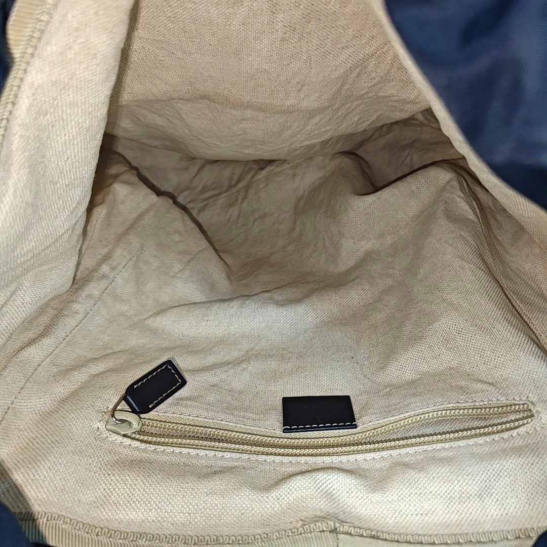 Monogram Coated Canvas Backpack Black