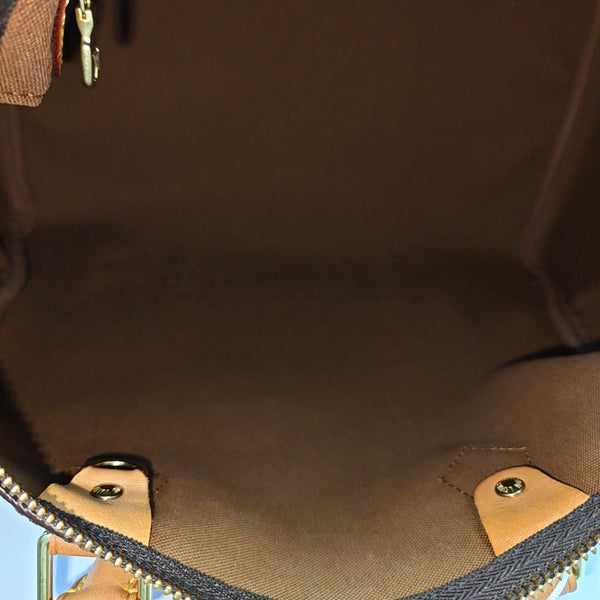 SPEEDY 30 Monogram Coated Canvas Brown