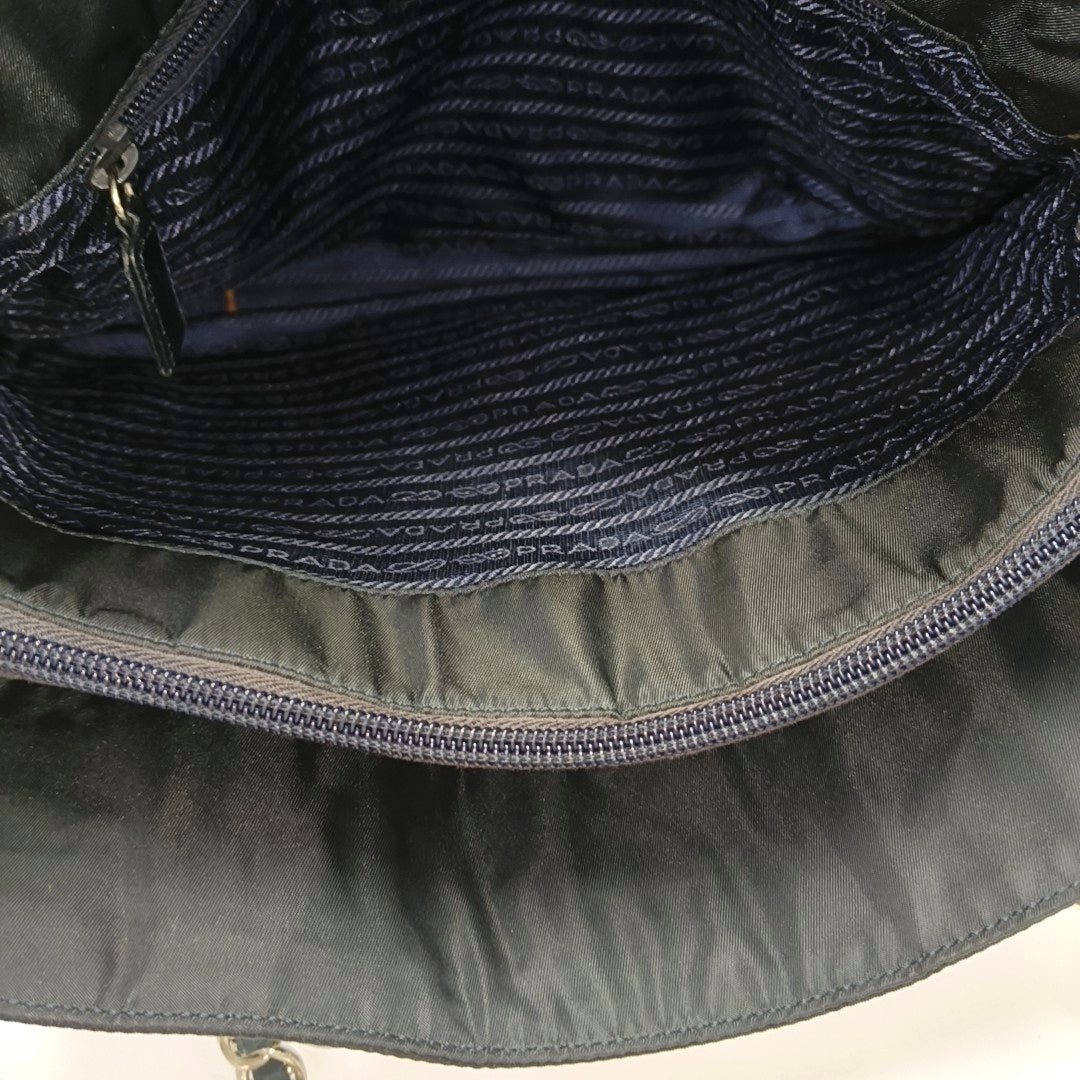 Nylon Tote Bag Blue