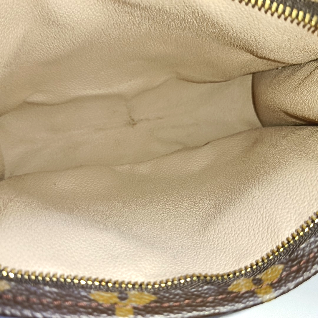 TOILET POCKET 19 Monogram Coated Canvas Brown