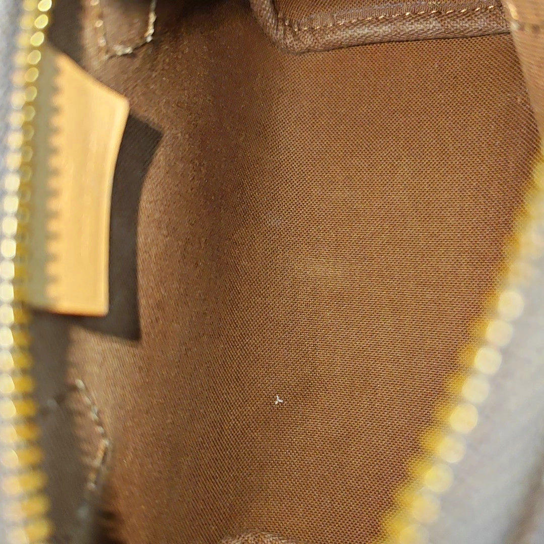 SPEEDY Nano Monogram Coated Canvas Brown