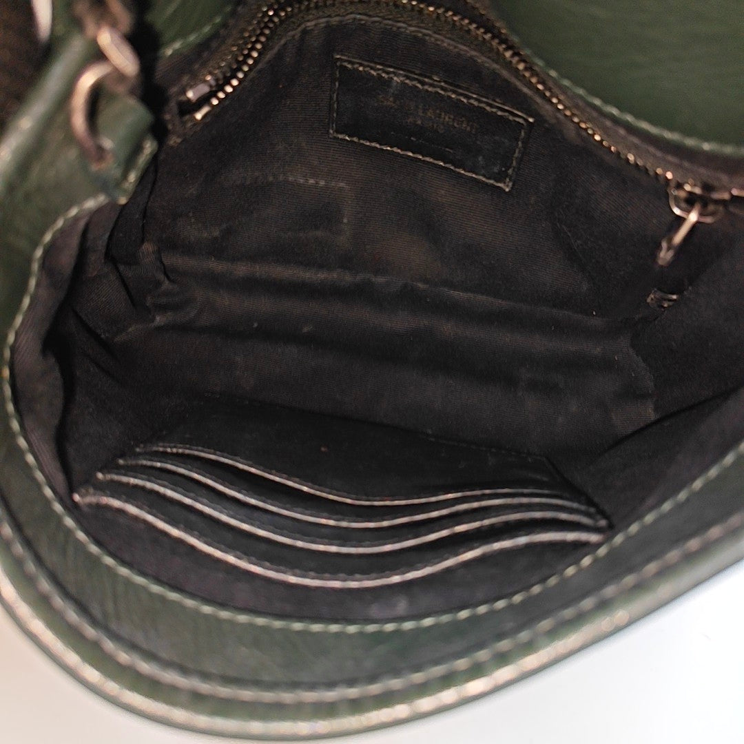 NIKI Mini Chevron Calfskin Green