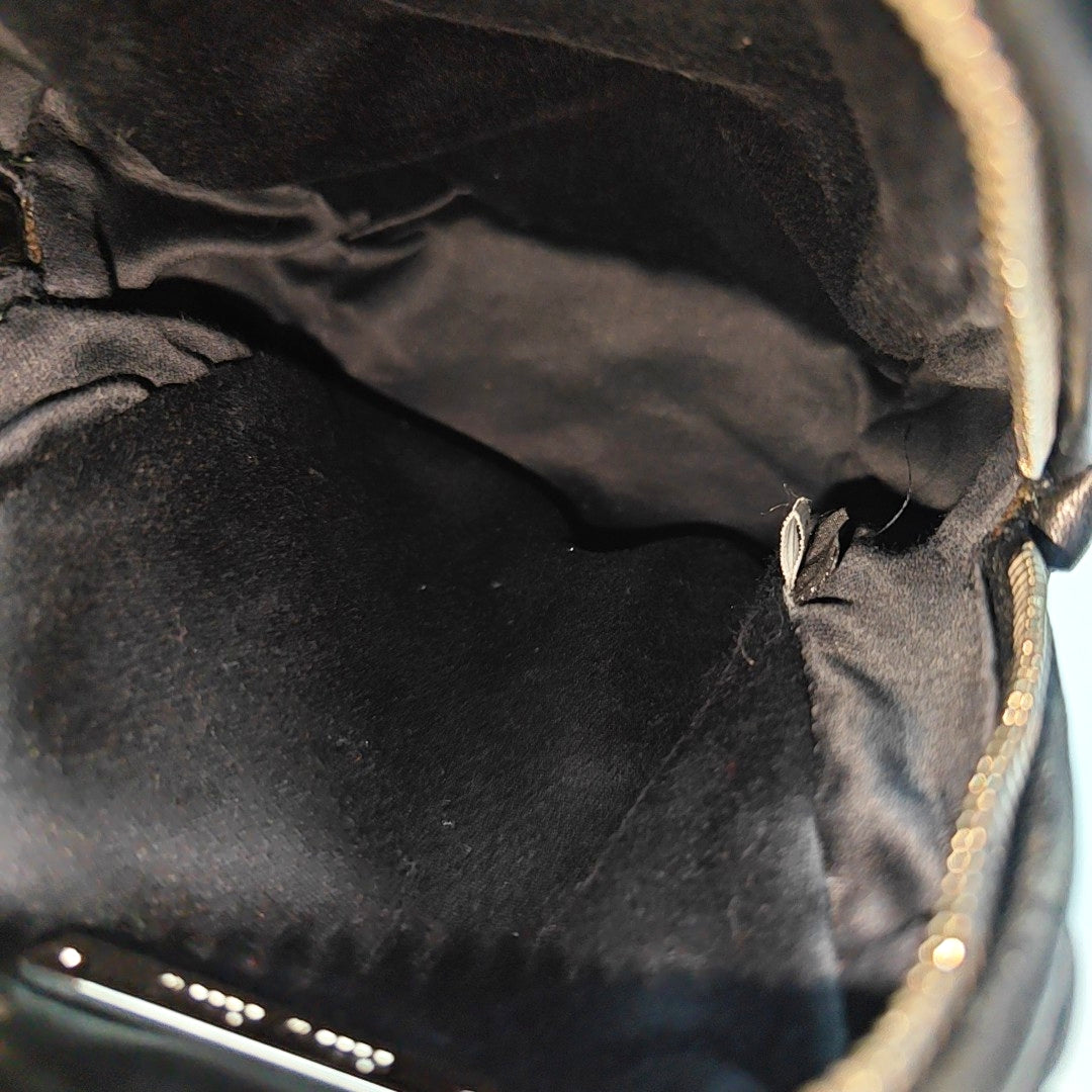 Matelassé Super Mini Quilted Lambskin Black