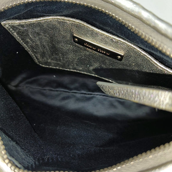 Quilted Lambskin Shoulder Bag Silver