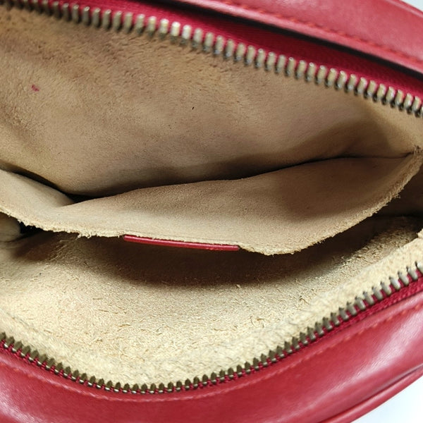 GG Marmont Quilted Calfskin Red