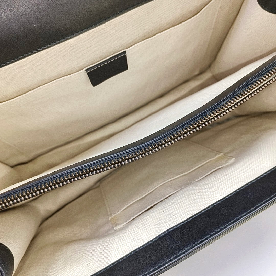 Dionysus Large Calfskin Black