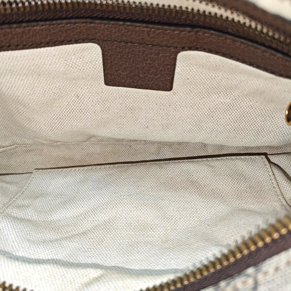 Ophidia Small Monogram Coated Canvas Beige