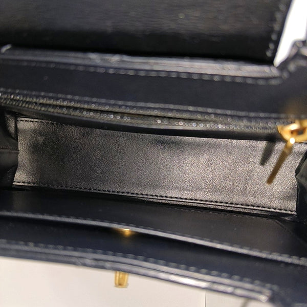 KELLY Mini Quilted Calfskin Black