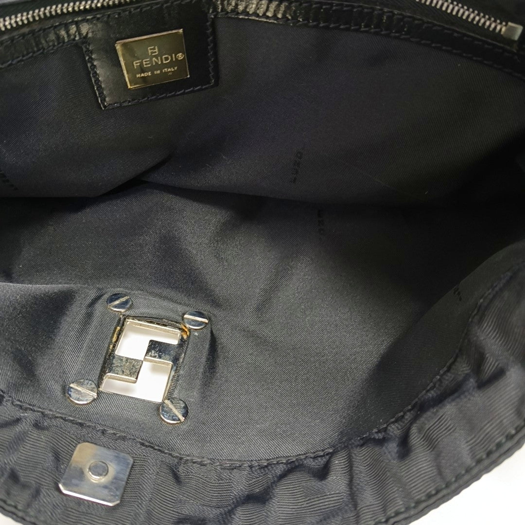 Canvas Top Handle Bag Black