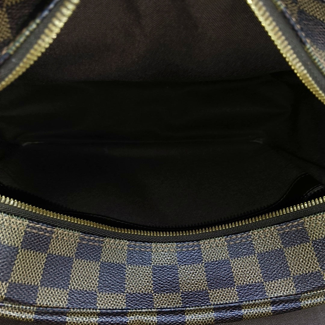 NAVIGLIO MM Damier Ebene Coated Canvas Brown