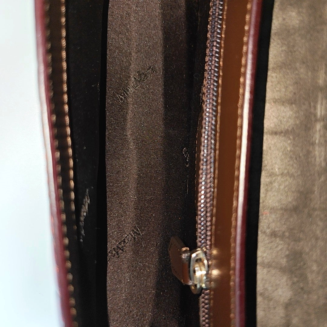 Calfskin Top Handle Bag Red