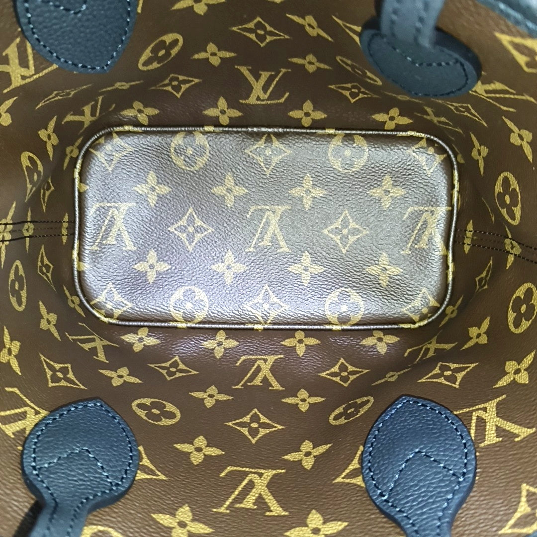 NEVERFULL INSIDE OUT BB Monogram Coated Canvas Black