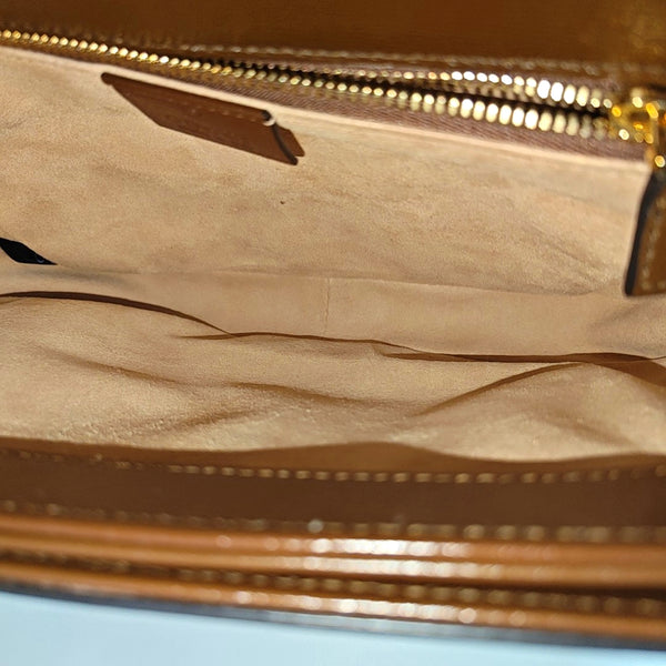 Horsebit 1955 Medium Monogram Coated Canvas Beige