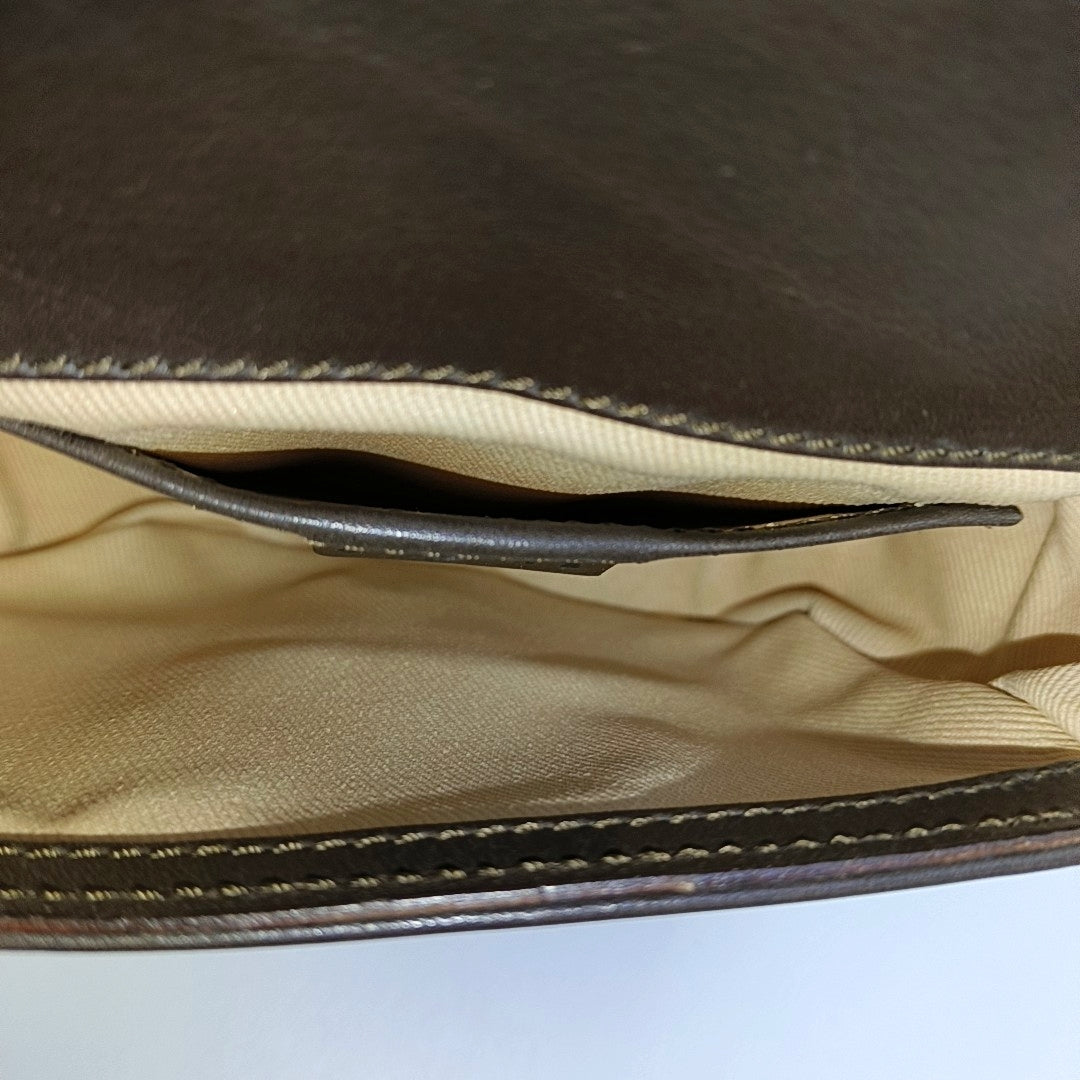 Fabric Shoulder Bag Brown