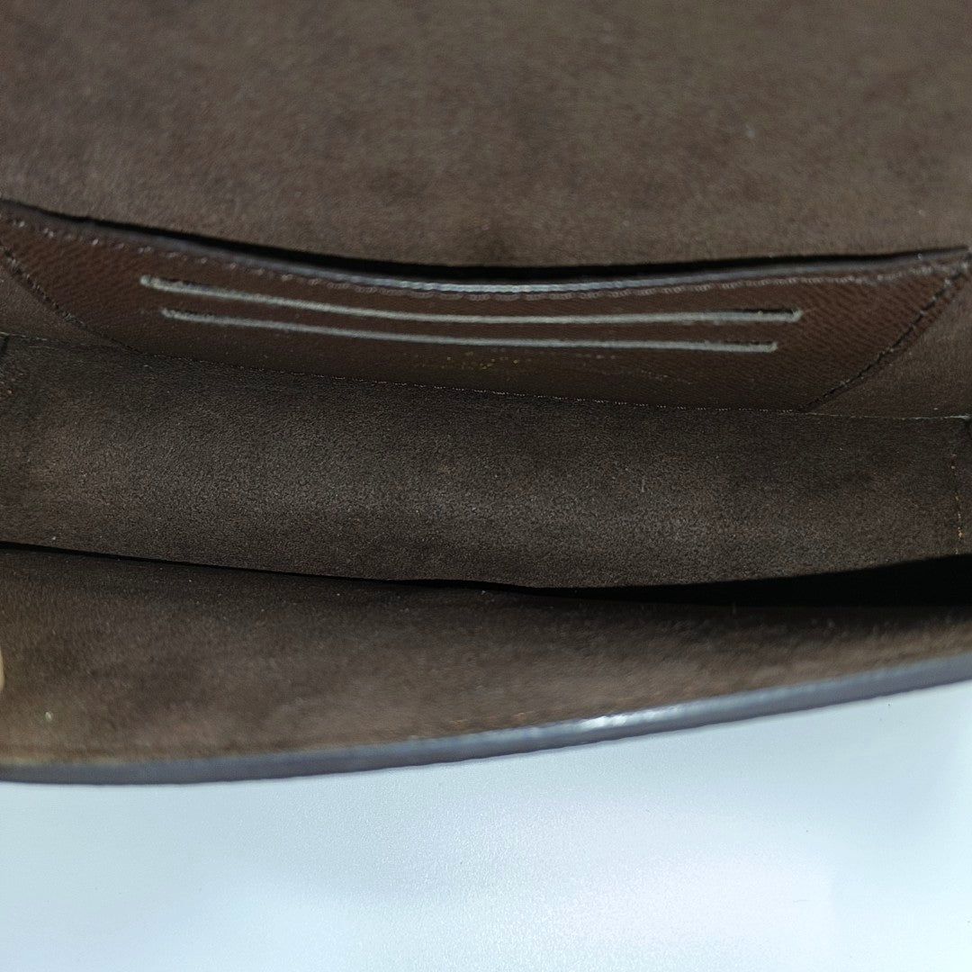 Lily Monogram Coated Canvas Brown