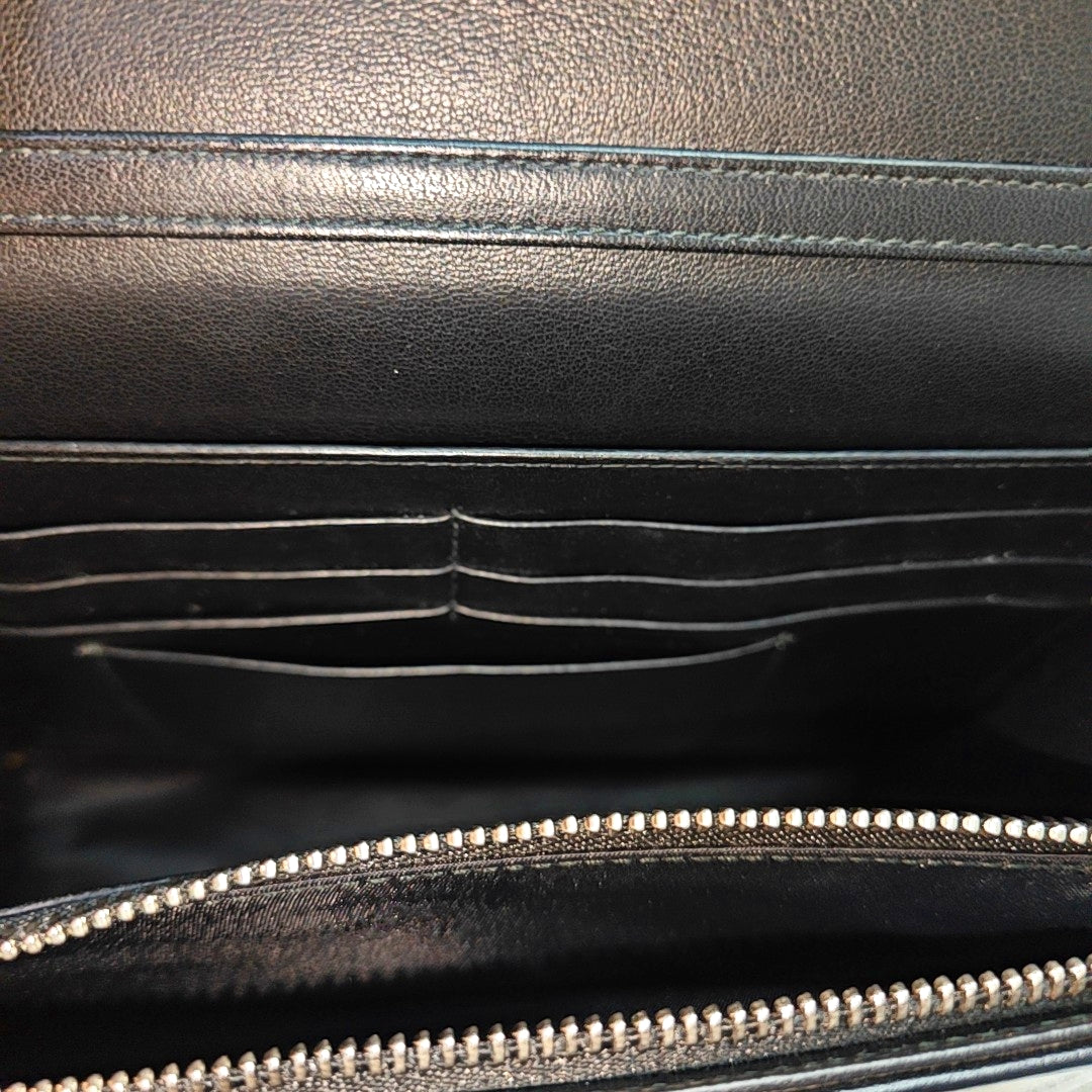 Leather Shoulder Bag Black