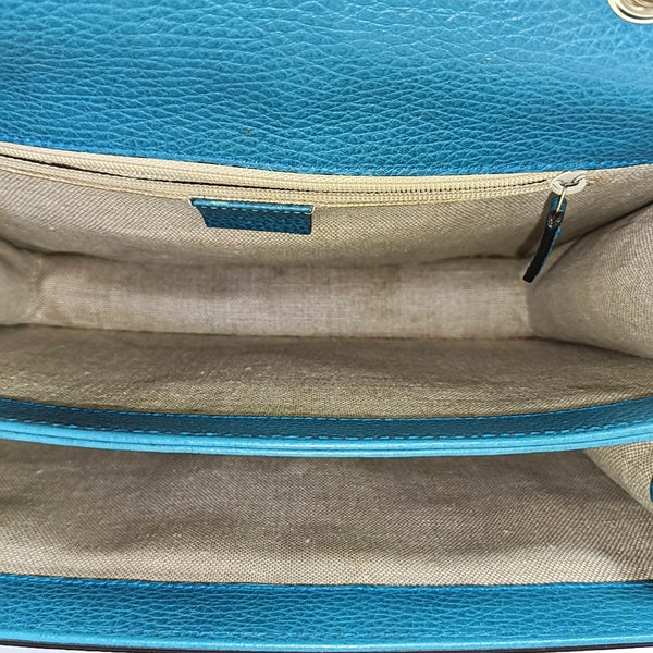 Interlocking G Large Calfskin Blue
