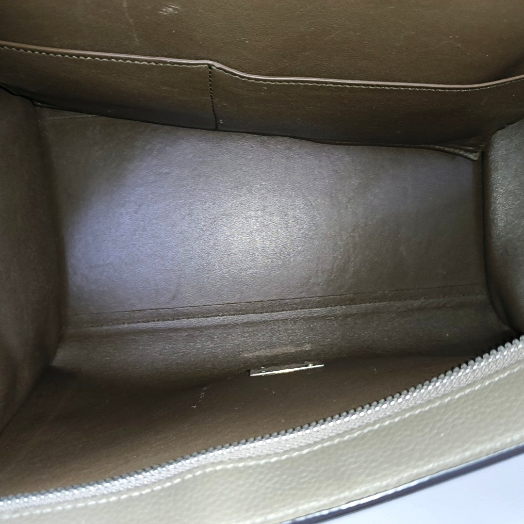 TRAPEZE Small Calfskin Gray