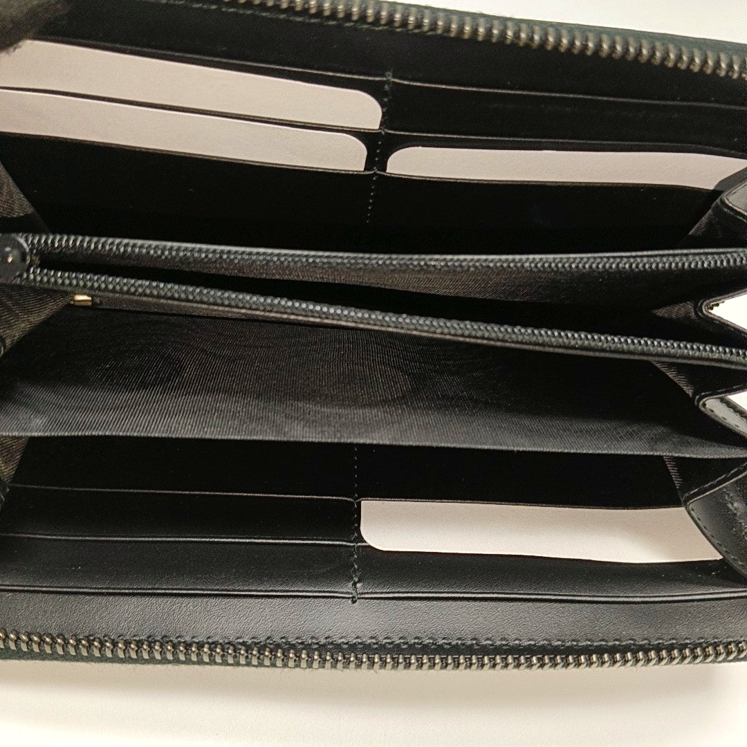 Signature Monogram Calfskin Black Wallet