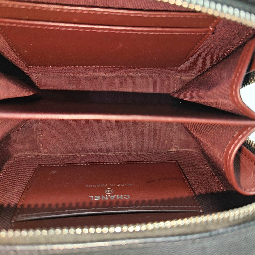 SURPIQUE Quilted Grained Calfskin Black