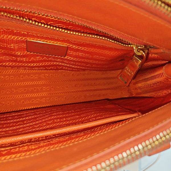 Galleria Medium Saffiano Calfskin Orange