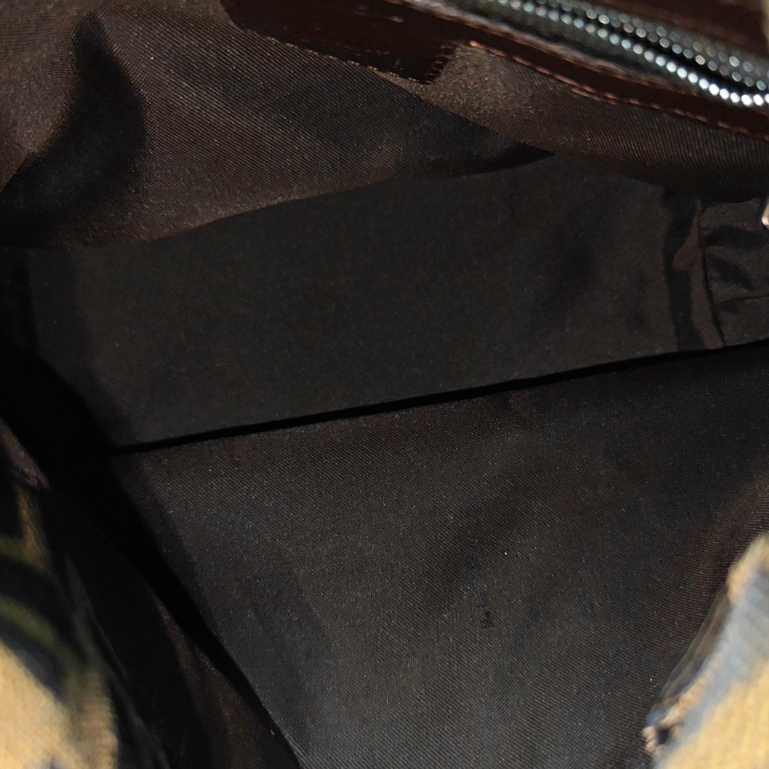 Canvas Top Handle Bag Brown