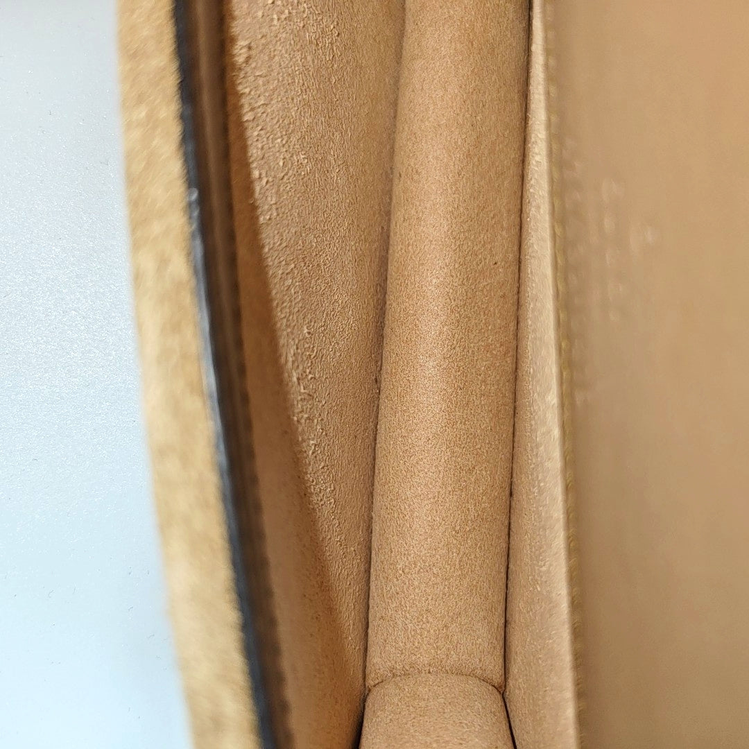 Dionysus Super Mini Monogram Coated Canvas Beige