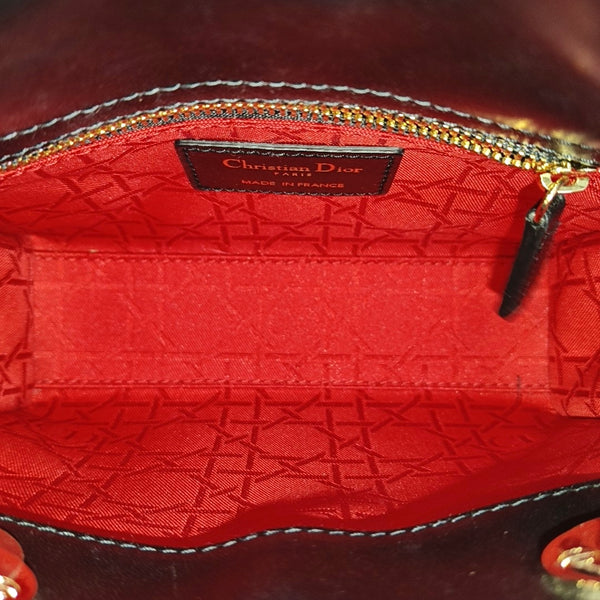 Lady Dior Mini Cannage Lambskin Black