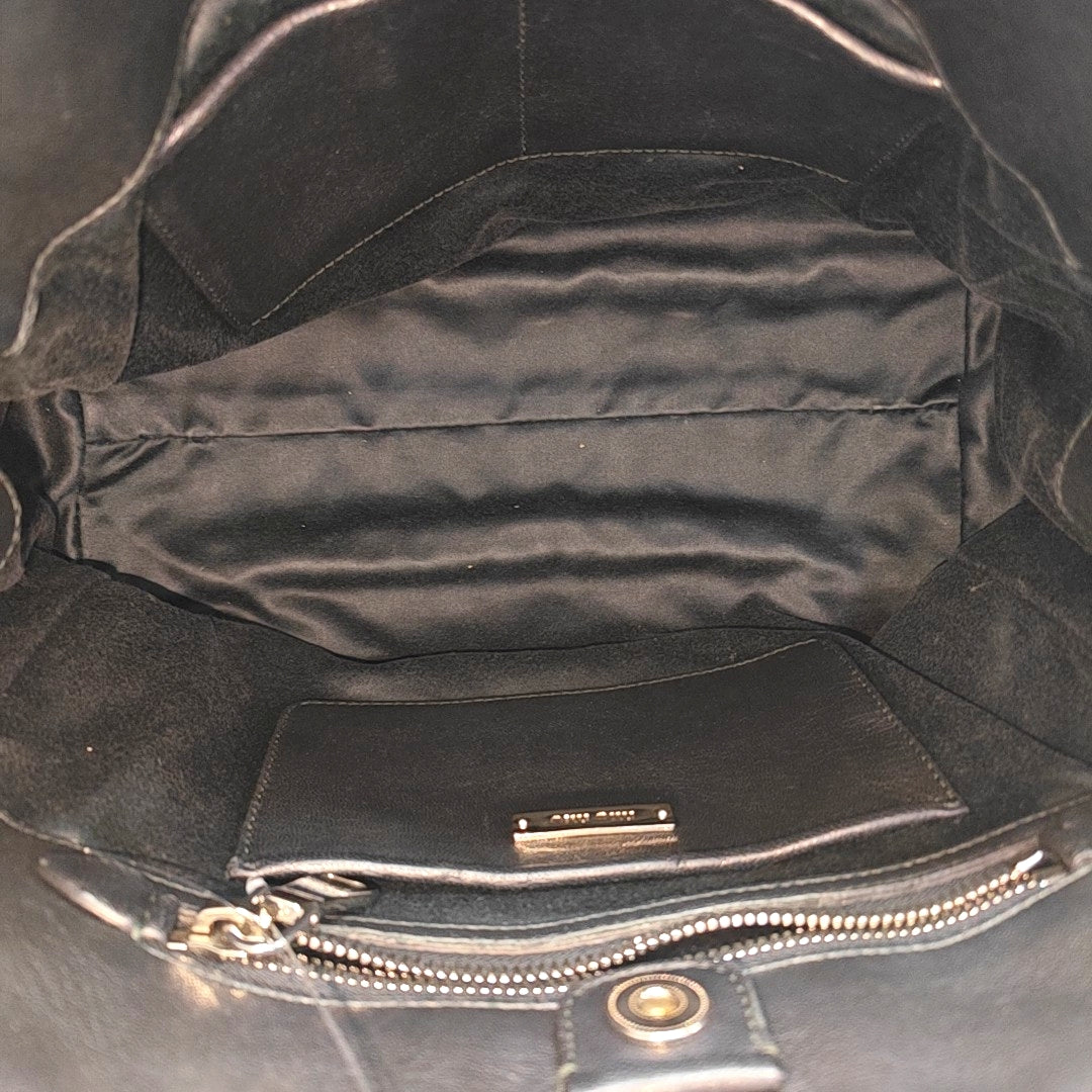 Lambskin Shoulder Bag Black