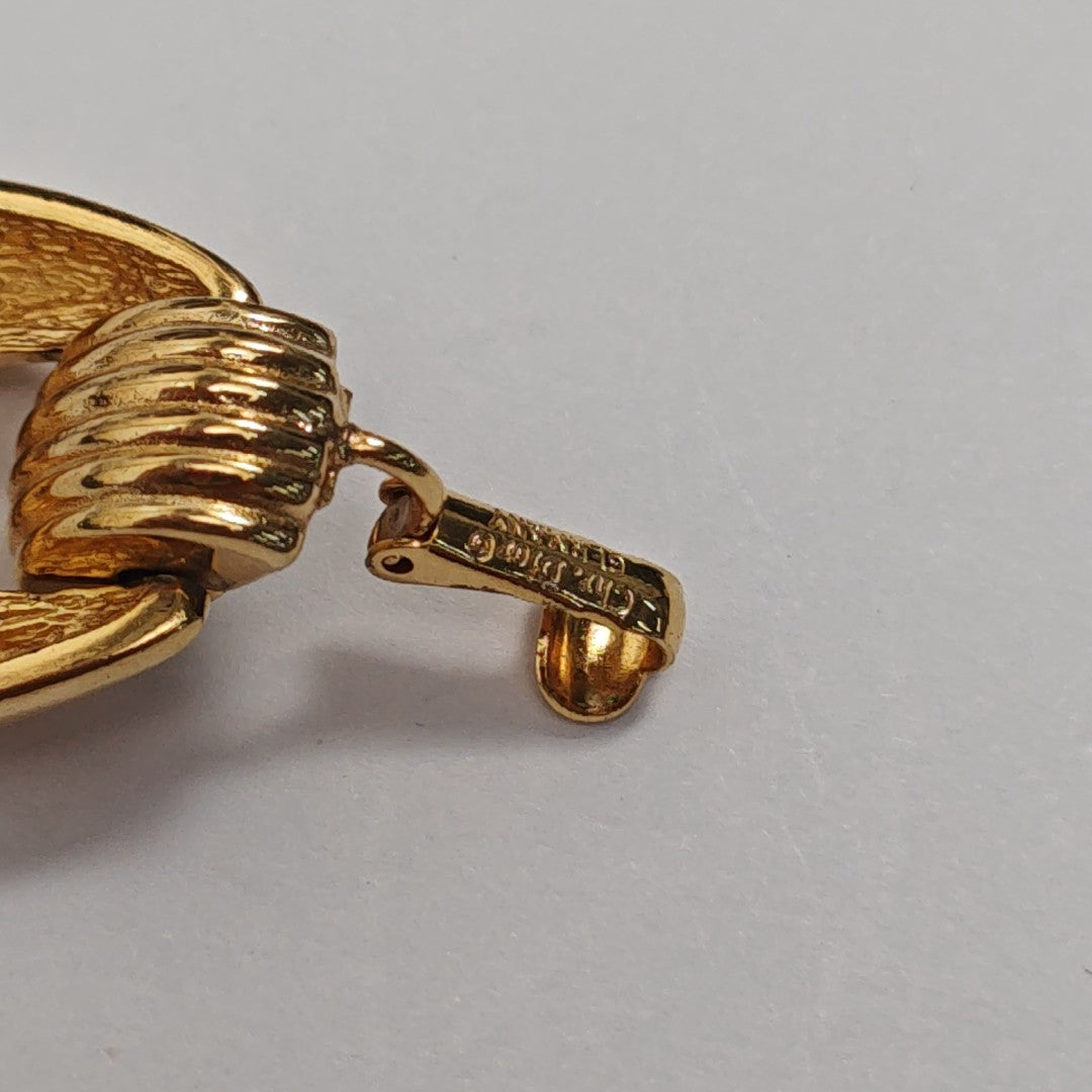 Metal Gold Clip On Earrings