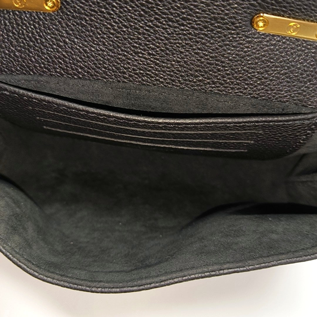 MADELEINE Nano Monogram Calfskin Black