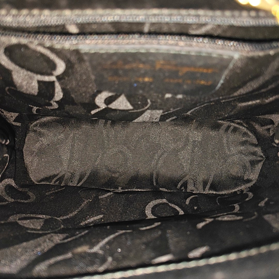 Calfskin Shoulder Bag Black