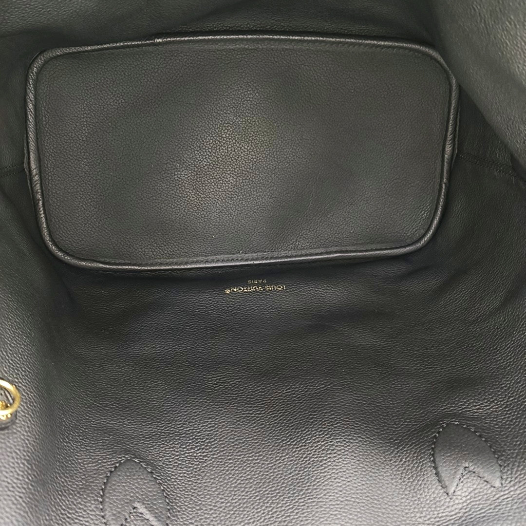 NEVERFULL INSIDE OUT MM Monogram Calfskin Black